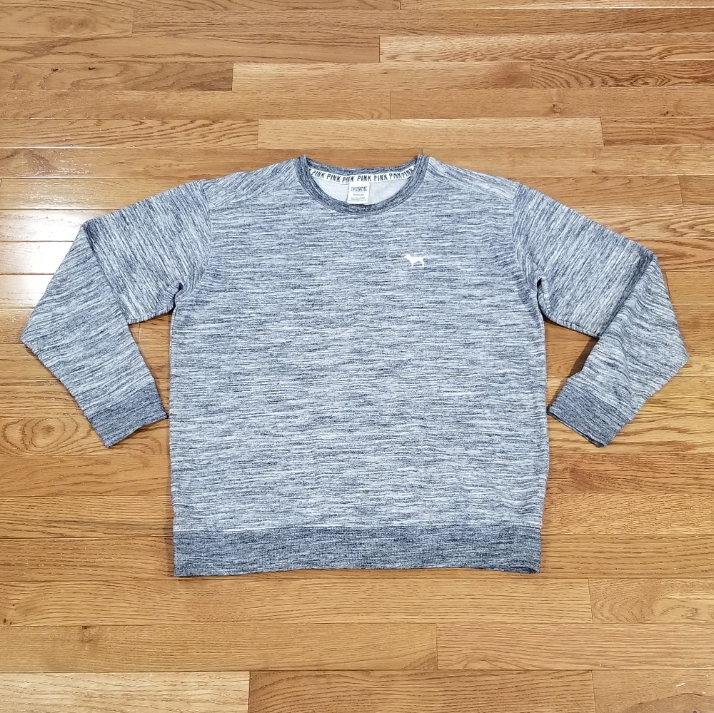Pink gray crewneck sweatshirt S
